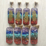 Colorful Amethysts Lapis 7 Colors Stone Orgone Pendants Jewelry