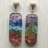 Colorful Amethysts Lapis 7 Colors Stone Orgone Pendants Jewelry
