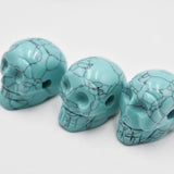 6pcs Turquoise Skull Charms Pendants for Jewelry Making