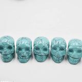 6pcs Turquoise Skull Charms Pendants for Jewelry Making
