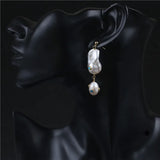 Baroque & Rice Pearl Turquoise Earrings