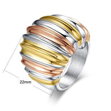Stainless Steel Engagement Ring Women Jewelry