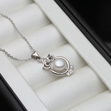Freshwater Pearl Owl Necklace for Women