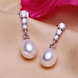 Freshwater Pearl Stud Earrings 925 Sterling Silver Wedding