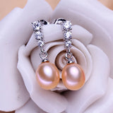 Freshwater Pearl Stud Earrings 925 Sterling Silver Wedding