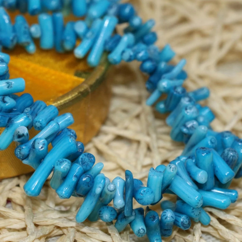 Precious Coral Irregular Gravel 5-7mm Loose Beads 15 inch