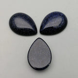 Sand Natural Stone 25X18mm Teardrop Cabochon Beads 20pcs
