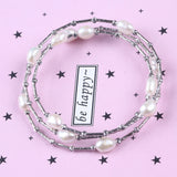 Freshwater Pearl and Metal Bracelet