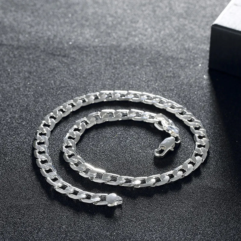 925 Silver Necklace 20/24 inches 10MM Chain for Men