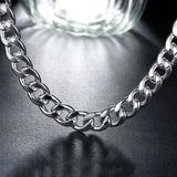 925 Silver Necklace 10MM Men's 24 inches Xmas Gift