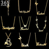 Butterfly Necklace Charm Pendant Stainless Steel Women Birthday Jewelry