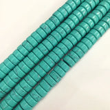 Calaite Stone Septum Beads 62pcs for Necklace Bracelet Making