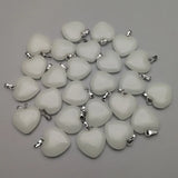 Glow in the Dark Luminous Heart Stone Necklace Pendants Lot