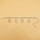 Rhinestone Digital Bracelet Chain Tennis Anklet Party Accessories