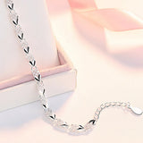 Classical Clover Chain Bracelets for Women Silver Jewelry Bijoux Argent