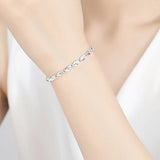 Classical Clover Chain Bracelets for Women Silver Jewelry Bijoux Argent