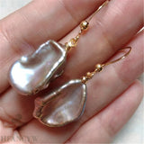 Baroque Pearl 18K Earrings Classic Noble Delicate Aurora Gorgeous
