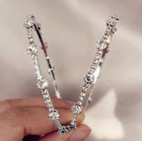 Heart-shaped Crystal Earrings Women's Jewelry Gift
