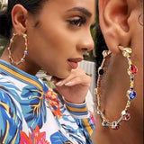 Heart-shaped Crystal Earrings Women's Jewelry Gift