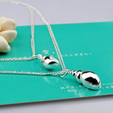 Conch Pendants Necklace 925 Sterling Silver for Women
