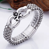 Skull European Men's Titanium Steel Bracelet