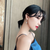 Crystal Star Long Earrings for Women
