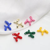 50pcs Dog Shape Alloy Charms for DIY Jewelry Making