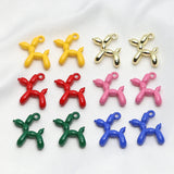 50pcs Dog Shape Alloy Charms for DIY Jewelry Making