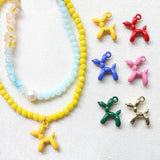 50pcs Dog Shape Alloy Charms for DIY Jewelry Making