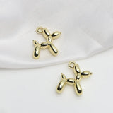 50pcs Dog Shape Alloy Charms for DIY Jewelry Making