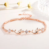 Dolphin Zircon Diamond Bracelet for Women