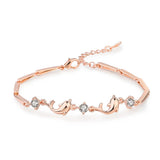 Dolphin Zircon Diamond Bracelet for Women