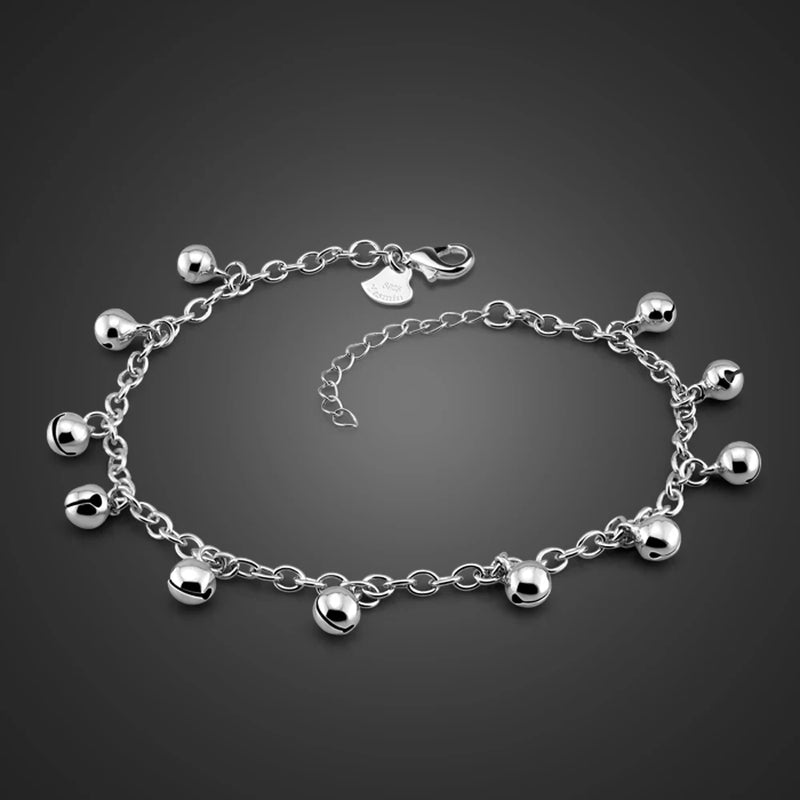 925 Silver Girl Bell Anklets