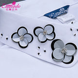 100% Cotton Female Collar Shirt Collar