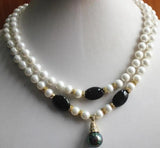 Elegant Beaded Necklace with Pendant