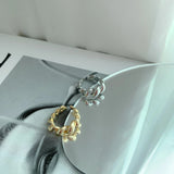 American Rope Twist Silver Ring for Women