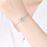 Full Diamond Lifting Couple Bracelet - Holy Light Micro Zircon