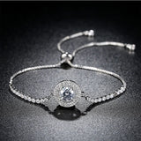 Full Diamond Lifting Couple Bracelet - Holy Light Micro Zircon