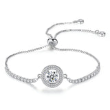 Full Diamond Lifting Couple Bracelet - Holy Light Micro Zircon