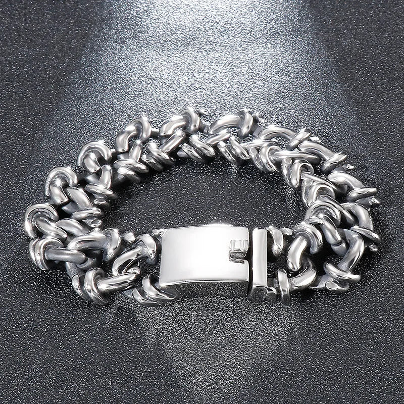Exaggerated Titanium Steel Men's Bracelet