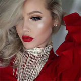 Sexy Crystal Tassel Necklace Nightclub DJ Stage Dress Carnival Party Accessory