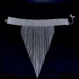 Sexy Crystal Tassel Necklace Nightclub DJ Stage Dress Carnival Party Accessory