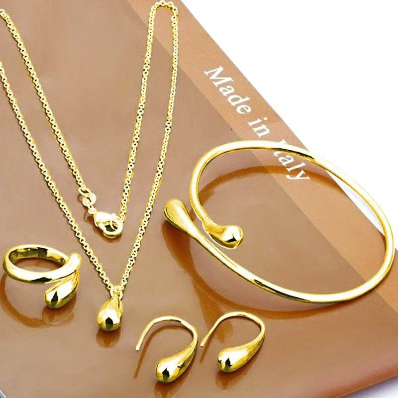 Women's Water Drop 4-Piece Jewelry Set