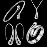 Women's Water Drop 4-Piece Jewelry Set