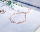 Clover & Love Heart Zircon Diamonds Chain Bracelets for Women