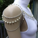Layered Pearl Necklace for Women Wedding Bridal Jewelry