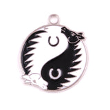 Enamel Chinese Yin Yang Horse Pendant Jewelry