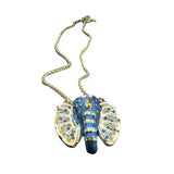 Enamel Elephant Necklace Sweater Chain