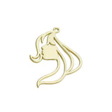 Exaggerated Hollow Face Alloy Long Pendant DIY Jewelry