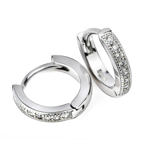 Women's Zircon Earrings in 925 Silver